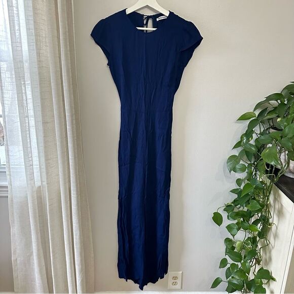 Reformation Mayer Jumpsuit in Danube Blue - Picture 3 of 8